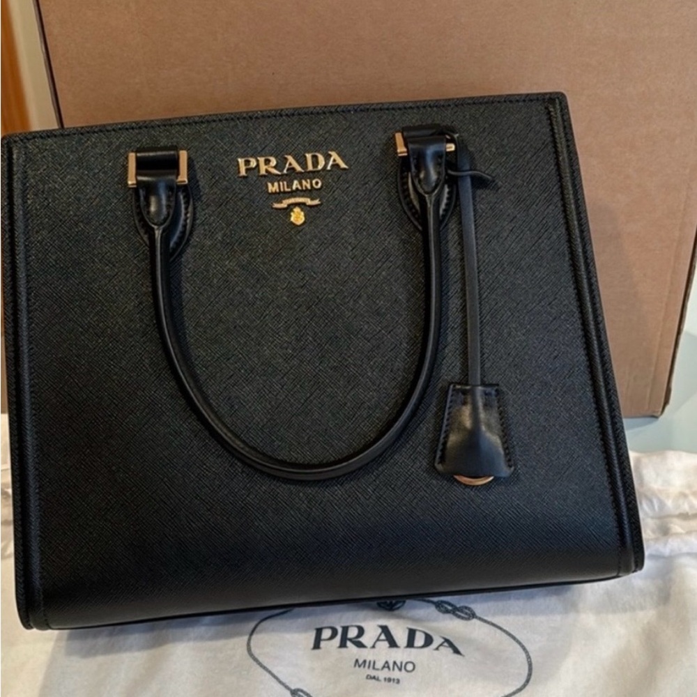 Prada Black Saffiano Leather purse